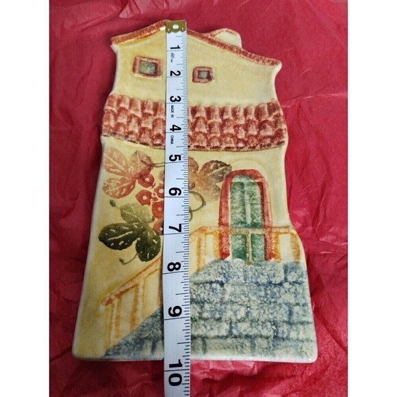 Vintage Italy Wall‎ Placques Home Front Door  With grape Vines Rectangle Ceramic - Picture 2 of 6